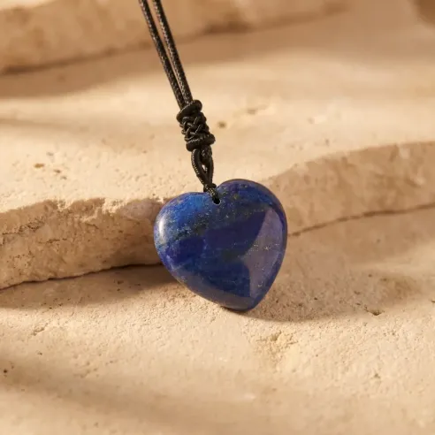 Collier Lapis Lazuli Cœur – Expression & Clarté Intérieure