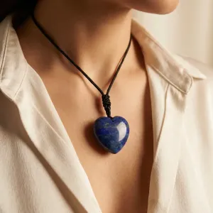 Collier Lapis Lazuli Cœur – Expression & Clarté Intérieure
