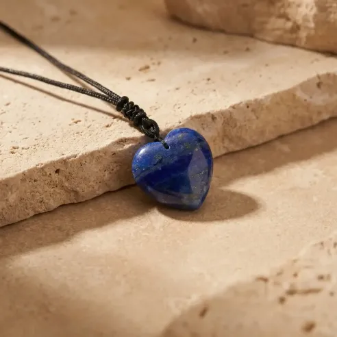 Collier Lapis Lazuli Cœur – Expression & Clarté Intérieure