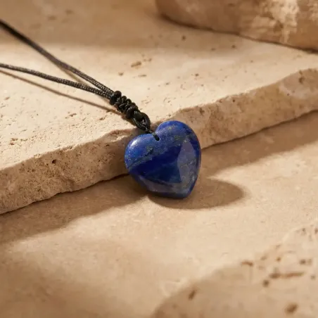 Collier Lapis Lazuli Cœur – Expression & Clarté Intérieure