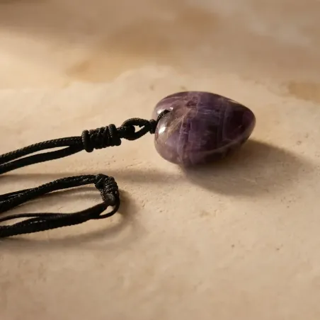 Collier Améthyste Cœur – Sérénité & Intuition Spirituelle