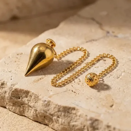 Pendule en Laiton Goutte – Radiesthésie & Précision