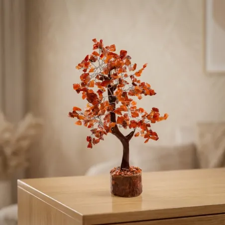 Arbre du Bonheur Cornaline – Énergie et créativité