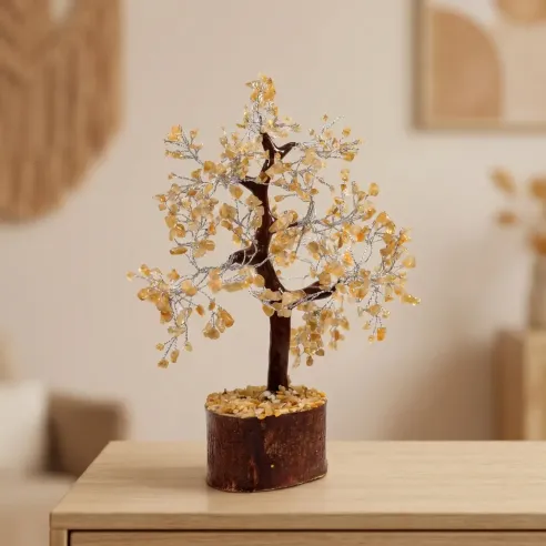 Arbre du bonheur Citrine – Joie & Abondance lumineuse