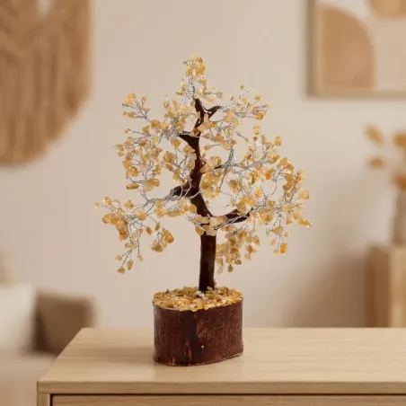 Arbre du bonheur Citrine – Joie & Abondance lumineuse