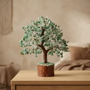 Arbre du bonheur en Aventurine - abondance et amour