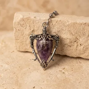 Pendule Witchy Améthyste – Intuition, Protection