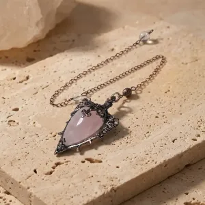 Pendule witchy Quartz Rose – Divination & Amour