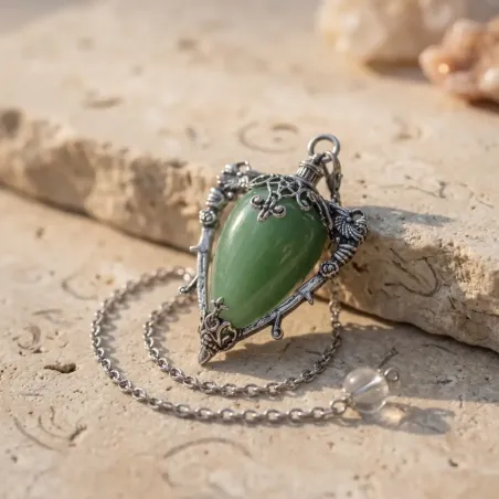 Pendule vase Witchy Aventurine – Harmonie Émotionnelle