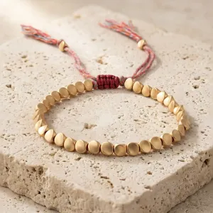 Bracelet Bouddhiste Tibétain en Cuivre – Porte-Bonheur