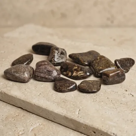 Pierres Bronzite Roulées – Stabilité émotionnelle et confiance