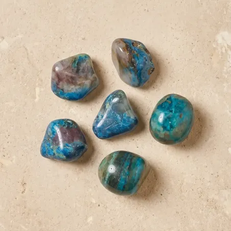 Pierre roulée en Chrysocolle – Calme intérieur et sérénité