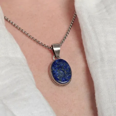 Pendentif Lapis-Lazuli Argent – sagesse et intuition claire