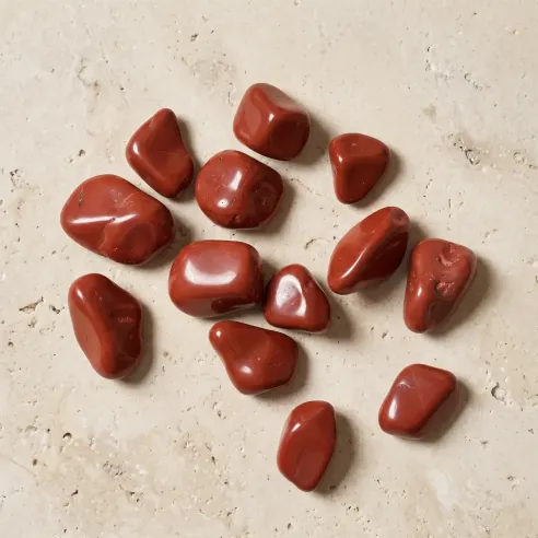 Pierre jaspe rouge roulée – Vitalité & ancrage