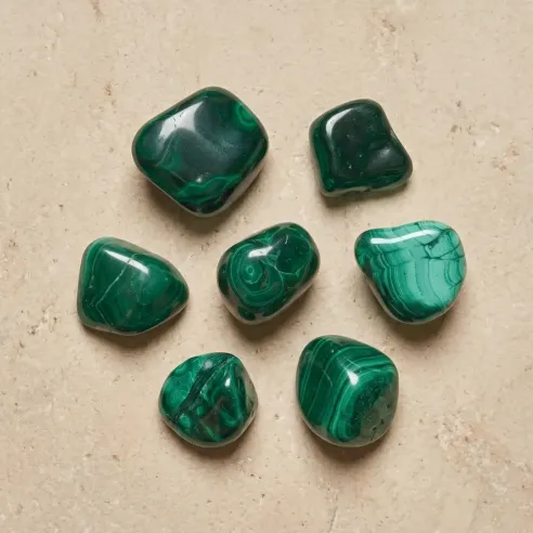 Pierre malachite extra roulée – Protection & transformation