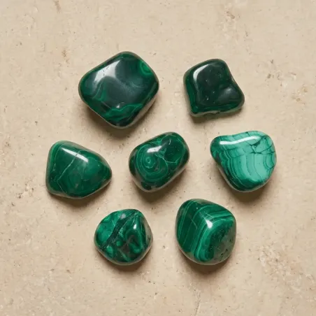 Pierre malachite extra roulée – Protection & transformation