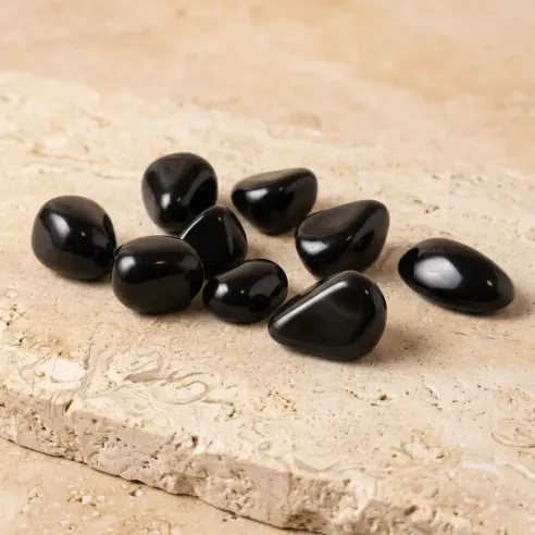 Pierres Roulées obsidienne oeil céleste – Protection & transformation
