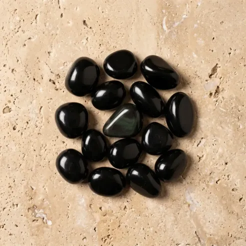 Pierres Roulées obsidienne oeil céleste – Protection & transformation