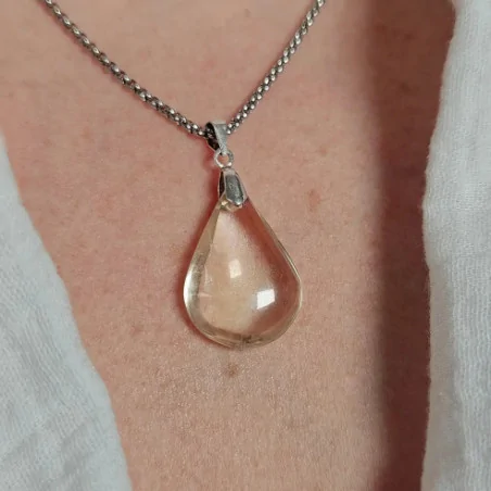 Pendentif Citrine Naturelle – abondance et énergie solaire