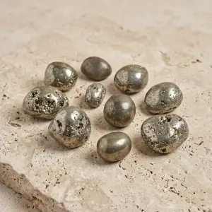 Pierre pyrite roulée – Protection, énergie & abondance