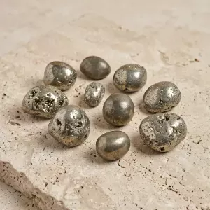 Pierre pyrite roulée – Protection, énergie & abondance