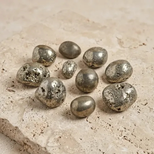 Pierre pyrite roulée – Protection, énergie & abondance