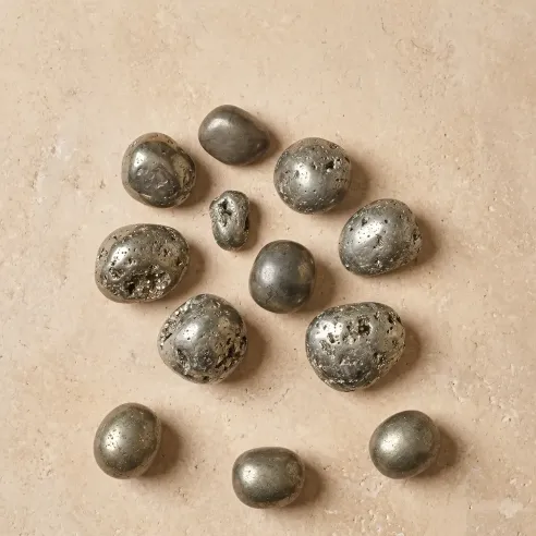 Pierre pyrite roulée – Protection, énergie & abondance