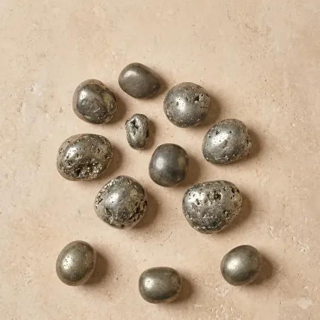 Pierre pyrite roulée – Protection, énergie & abondance