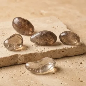 Pierre roulée Quartz fumé – Énergie et protection