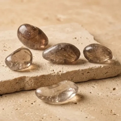 Pierre roulée Quartz fumé – Énergie et protection