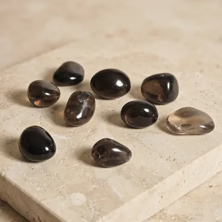 Pierre roulée Quartz Fumé – Ancrage & Clarté intérieure
