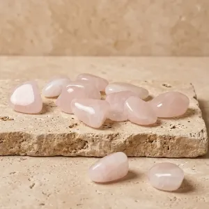 Pierre roulée en Quartz rose - Amour et douceur