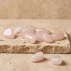 Pierre roulée en Quartz rose - Amour et douceur