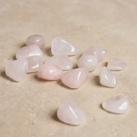 Pierre roulée en Quartz rose - Amour et douceur