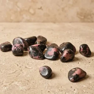 Pierre Roulée en Rhodonite – Pierre d'Équilibre émotionnel