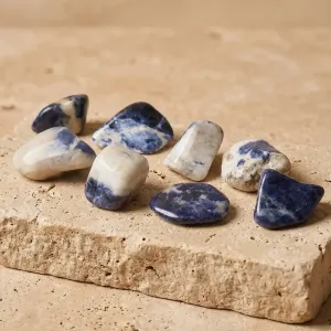 Pierre roulée sodalite Naturelle | Intuition & Communication