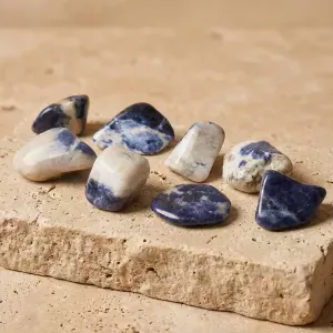 Pierre roulée sodalite Naturelle | Intuition & Communication