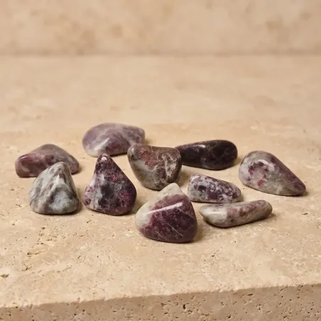 Pierre roulée Tourmaline Rubellite – Amour Énergie Positive