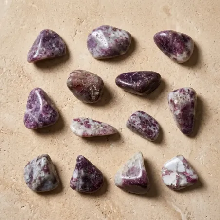 Pierre roulée Tourmaline Rubellite – Amour Énergie Positive