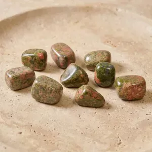 Pierre roulée Unakite – Guérison et Harmonie du cœur
