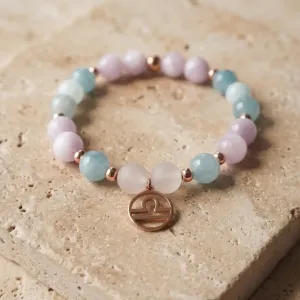 Bracelet Balance kunzite – douceur & équilibre du cœur