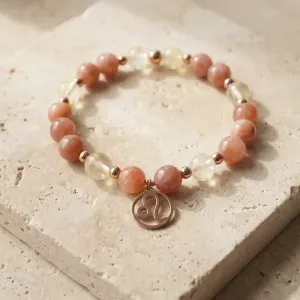 Bracelet Lion citrine – pierre de soleil & rayonnement