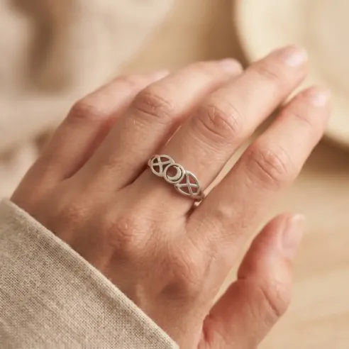 Bague Lune Acier Inoxydable – Bijou mystique et intemporel
