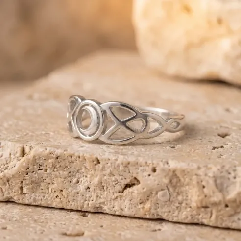 Bague Lune Acier Inoxydable – Bijou mystique et intemporel