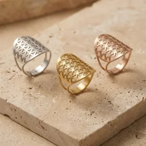 Bague Fleur de vie - Énergie et harmonie