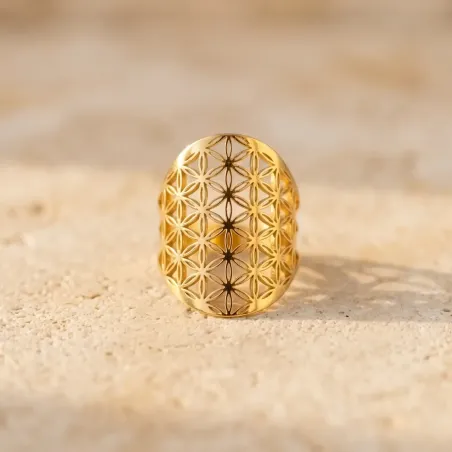 Bague Fleur de vie - Énergie et harmonie