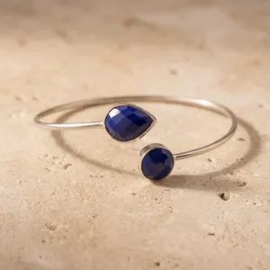 Jonc Lapis Lazuli et Argent – Sagesse & Expression Sacrée
