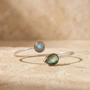 Jonc Argent et Labradorite – Protection & élégance