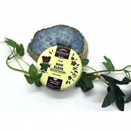 Gomme Bon Élève Biofloral – Concentration & Fleurs de Bach