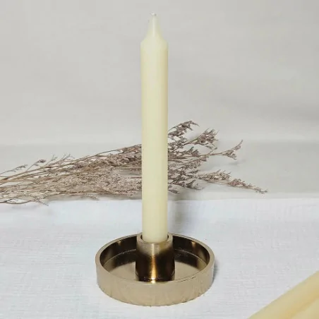 Cierge Blanc Écru – Rituel de Paix et Lumière Spirituelle